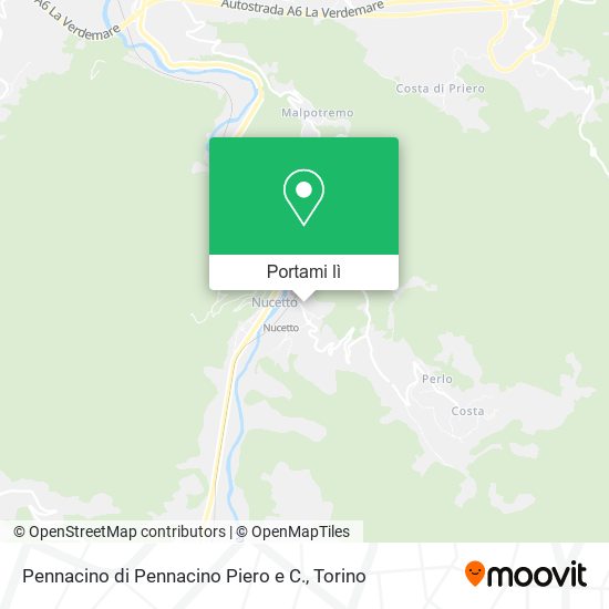 Mappa Pennacino di Pennacino Piero e C.