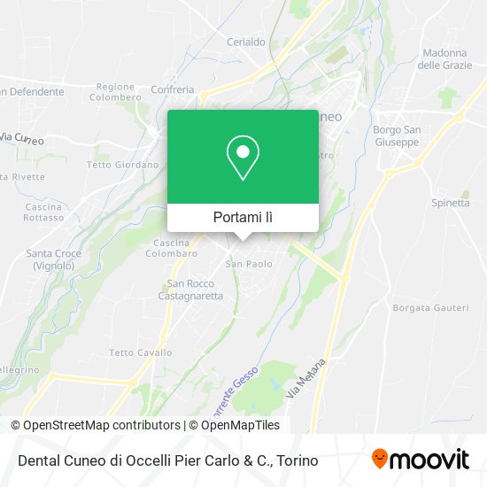 Mappa Dental Cuneo di Occelli Pier Carlo & C.