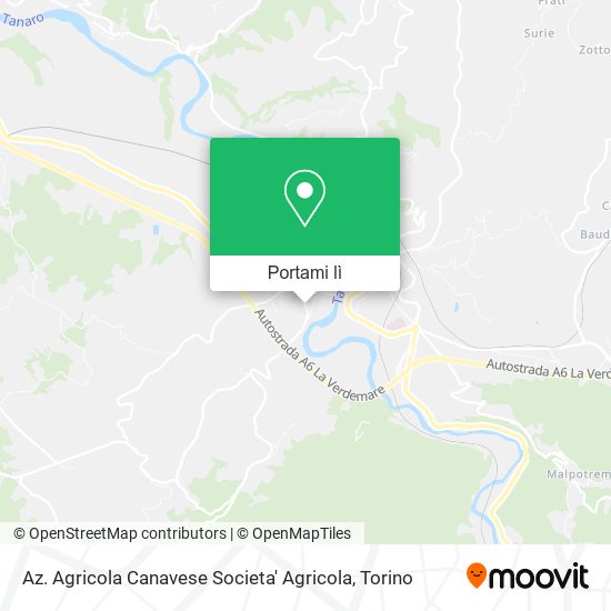 Mappa Az. Agricola Canavese Societa' Agricola