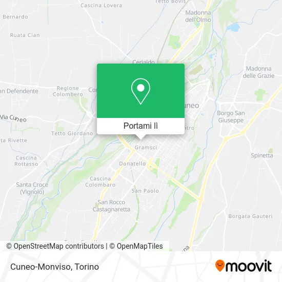 Mappa Cuneo-Monviso