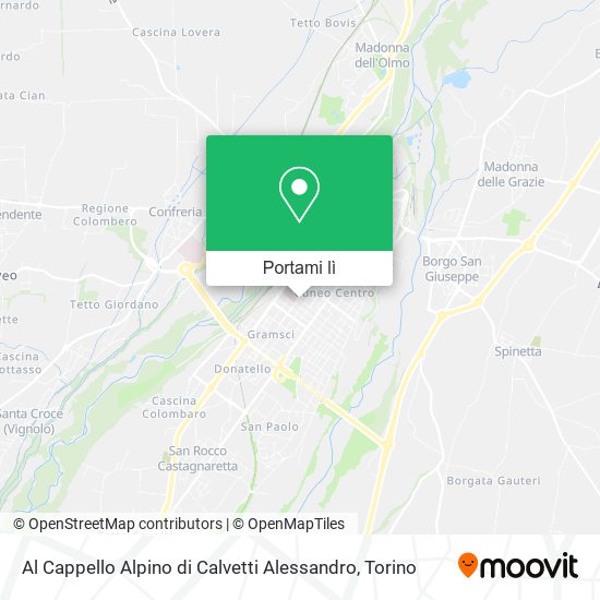 Mappa Al Cappello Alpino di Calvetti Alessandro