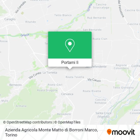 Mappa Azienda Agricola Monte Matto di Borroni Marco
