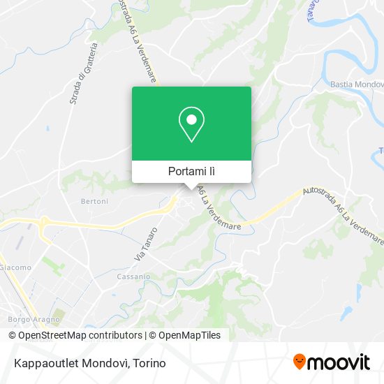 Mappa Kappaoutlet Mondovì