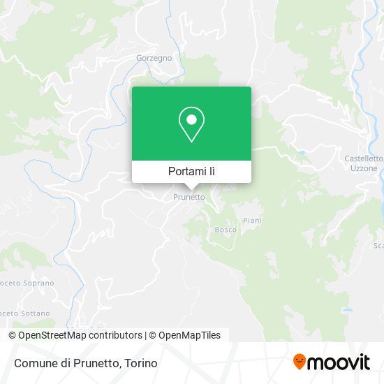 Mappa Comune di Prunetto