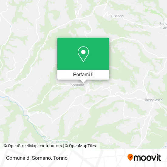 Mappa Comune di Somano