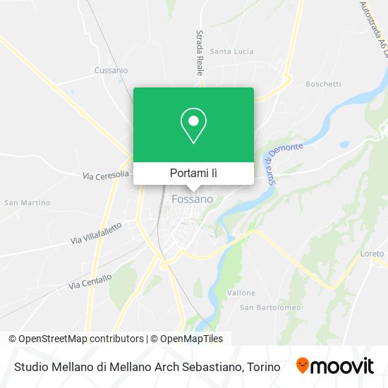 Mappa Studio Mellano di Mellano Arch Sebastiano