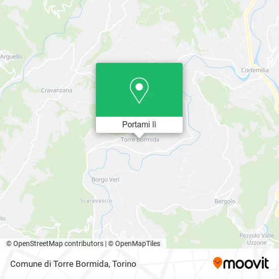 Mappa Comune di Torre Bormida