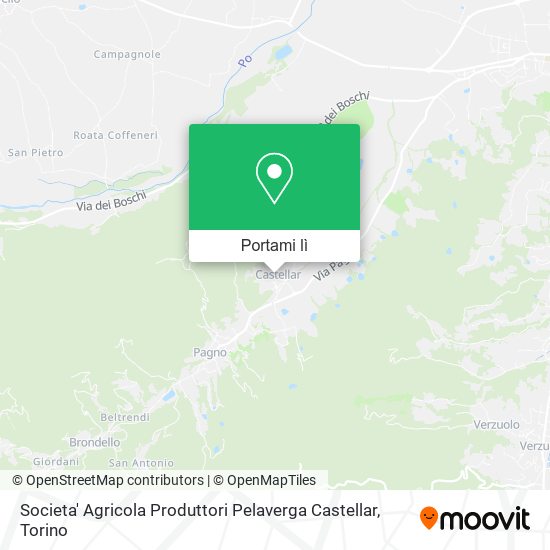 Mappa Societa' Agricola Produttori Pelaverga Castellar