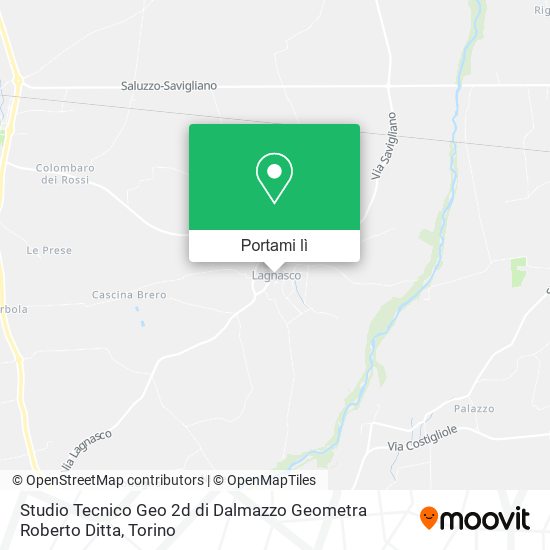 Mappa Studio Tecnico Geo 2d di Dalmazzo Geometra Roberto Ditta