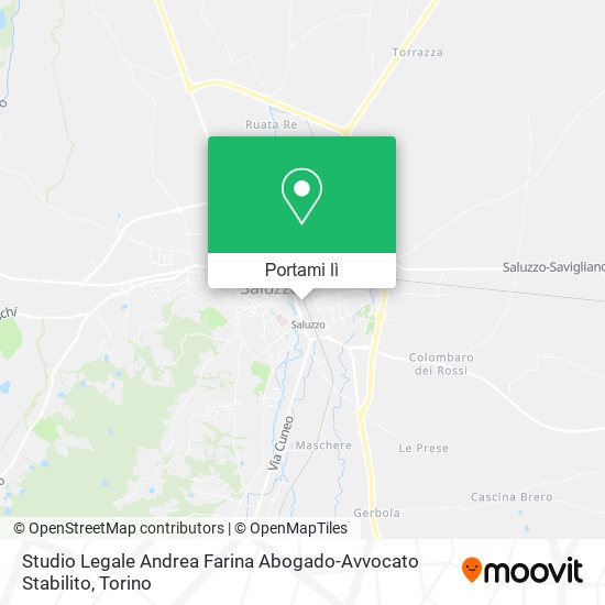 Mappa Studio Legale Andrea Farina Abogado-Avvocato Stabilito