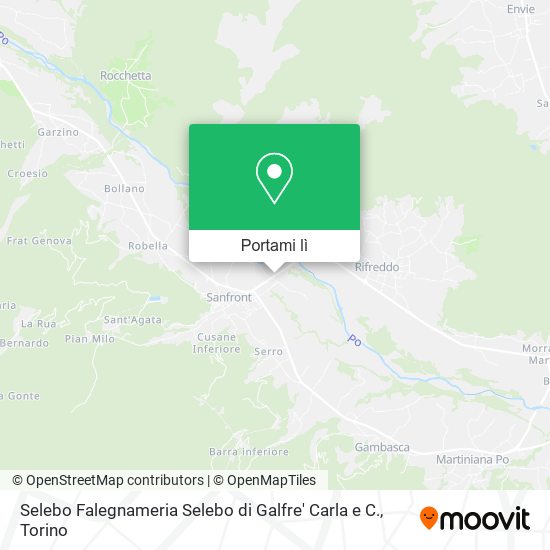 Mappa Selebo Falegnameria Selebo di Galfre' Carla e C.