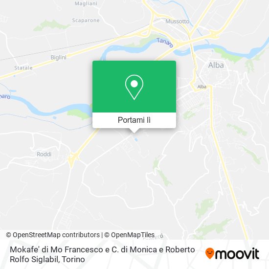 Mappa Mokafe' di Mo Francesco e C. di Monica e Roberto Rolfo Siglabil
