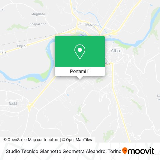 Mappa Studio Tecnico Giannotto Geometra Aleandro