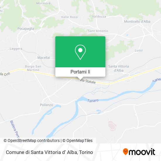 Mappa Comune di Santa Vittoria d' Alba