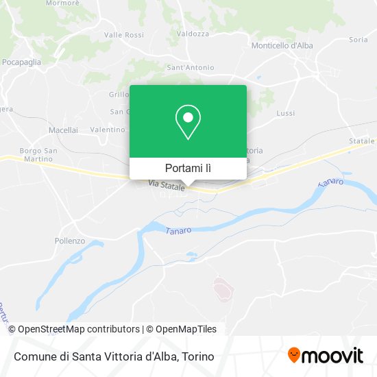 Mappa Comune di Santa Vittoria d'Alba