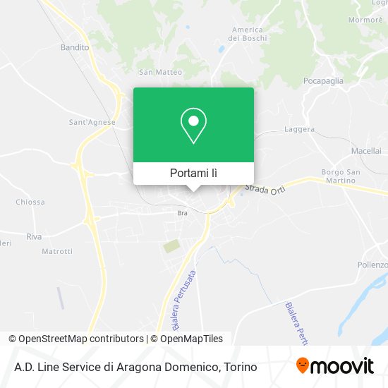 Mappa A.D. Line Service di Aragona Domenico