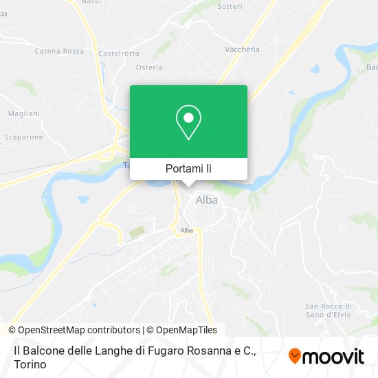Mappa Il Balcone delle Langhe di Fugaro Rosanna e C.