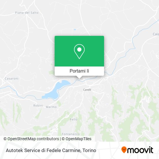 Mappa Autotek Service di Fedele Carmine