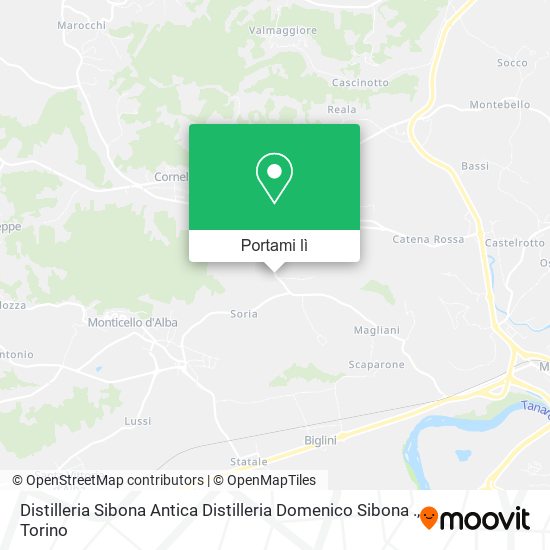 Mappa Distilleria Sibona Antica Distilleria Domenico Sibona .
