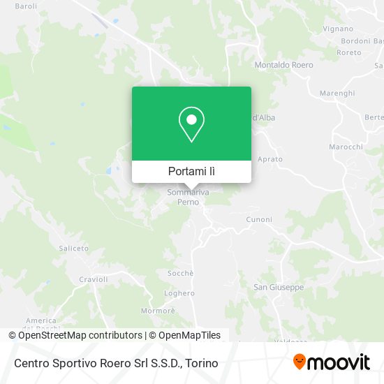 Mappa Centro Sportivo Roero Srl S.S.D.