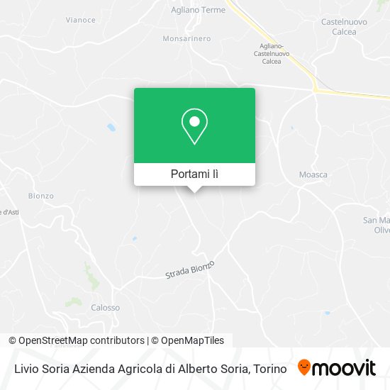Mappa Livio Soria Azienda Agricola di Alberto Soria