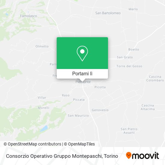 Mappa Consorzio Operativo Gruppo Montepaschi