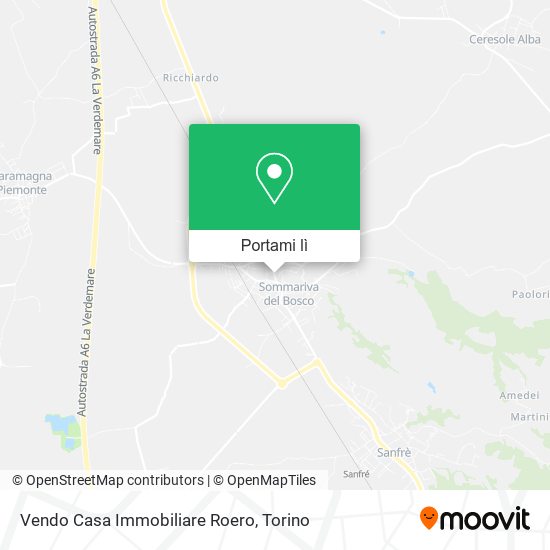 Mappa Vendo Casa Immobiliare Roero