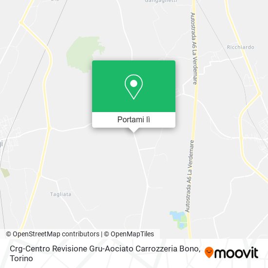 Mappa Crg-Centro Revisione Gru-Aociato Carrozzeria Bono