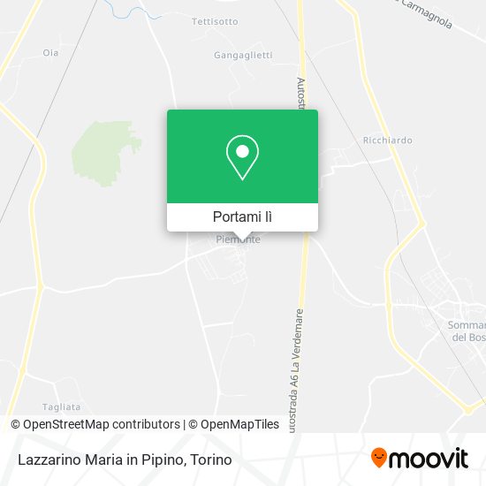 Mappa Lazzarino Maria in Pipino