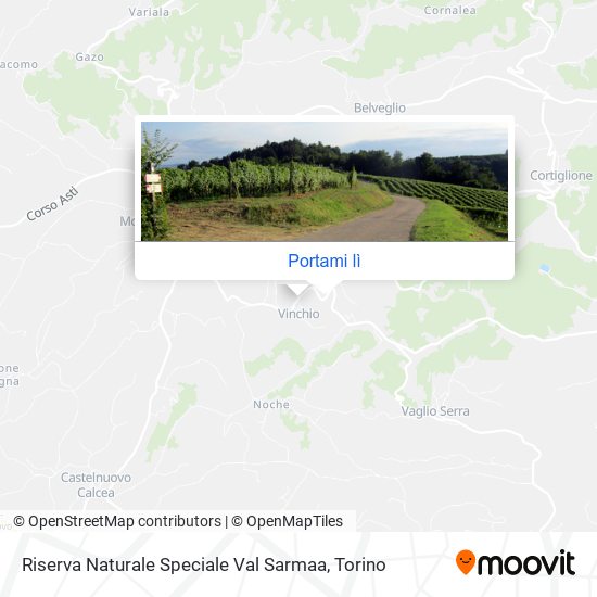 Mappa Riserva Naturale Speciale Val Sarmaa