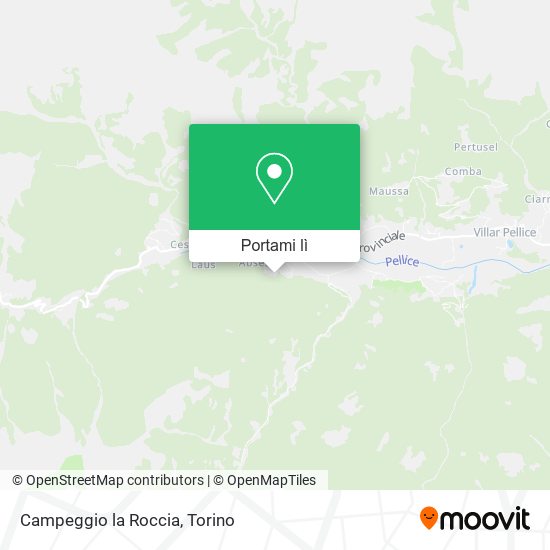 Mappa Campeggio la Roccia