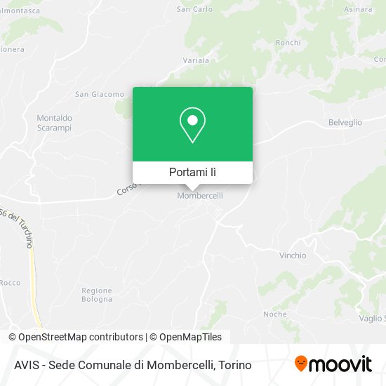 Mappa AVIS - Sede Comunale di Mombercelli