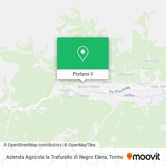 Mappa Azienda Agricola la Trafurello di Negro Elena