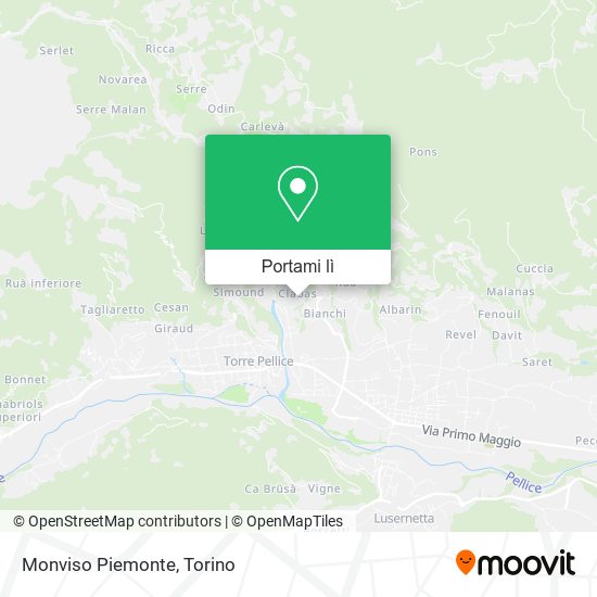 Mappa Monviso Piemonte