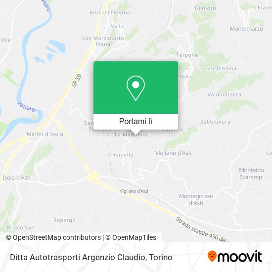 Mappa Ditta Autotrasporti Argenzio Claudio