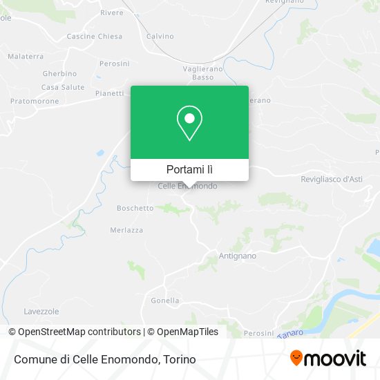 Mappa Comune di Celle Enomondo