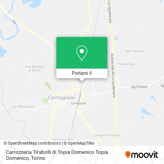 Mappa Carrozzeria Tirabolli di Topia Domenico Topia Domenico