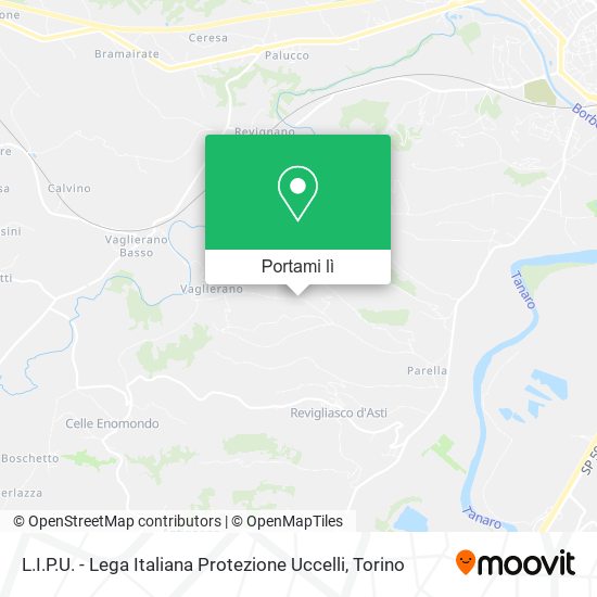 Mappa L.I.P.U. - Lega Italiana Protezione Uccelli