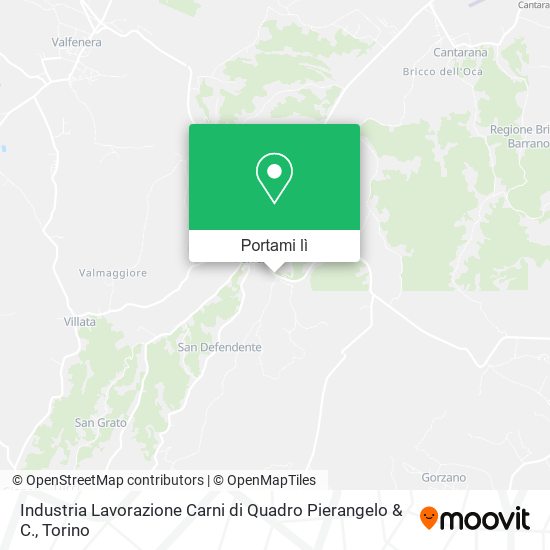 Mappa Industria Lavorazione Carni di Quadro Pierangelo & C.