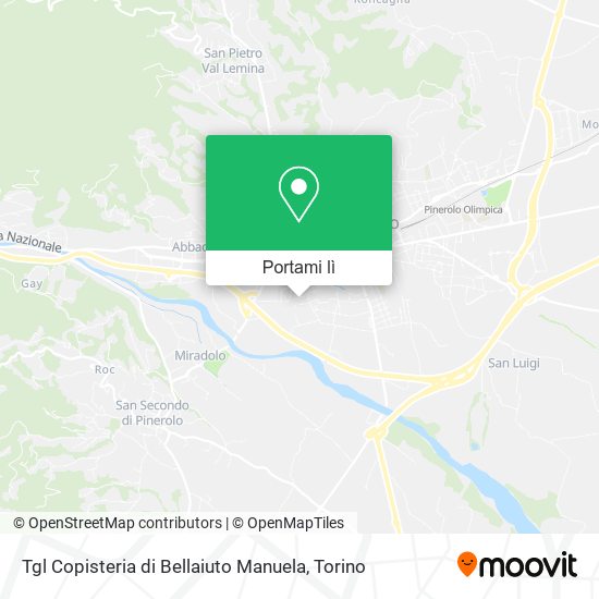 Mappa Tgl Copisteria di Bellaiuto Manuela