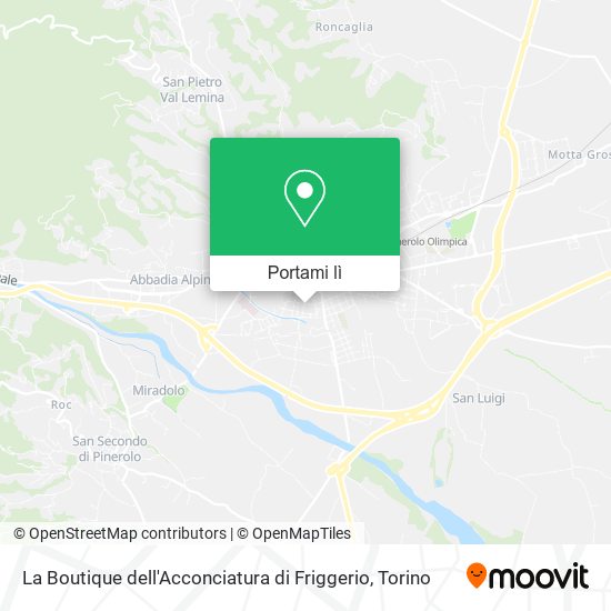Mappa La Boutique dell'Acconciatura di Friggerio