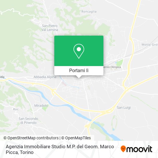 Mappa Agenzia Immobiliare Studio M.P. del Geom. Marco Picca