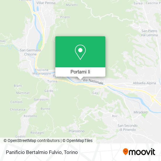 Mappa Panificio Bertalmio Fulvio