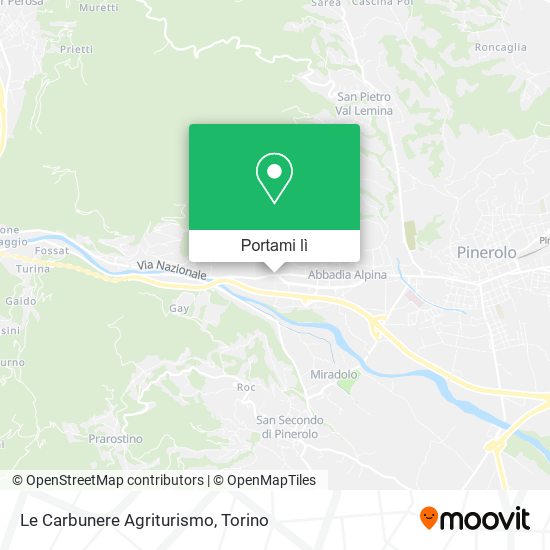 Mappa Le Carbunere Agriturismo