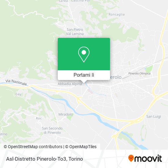 Mappa Asl-Distretto Pinerolo-To3