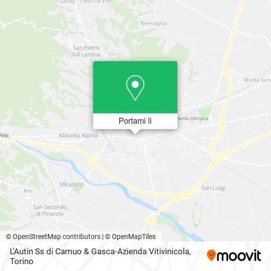 Mappa L'Autin Ss di Camuo & Gasca-Azienda Vitivinicola