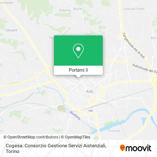 Mappa Cogesa. Consorzio Gestione Servizi Aistenziali