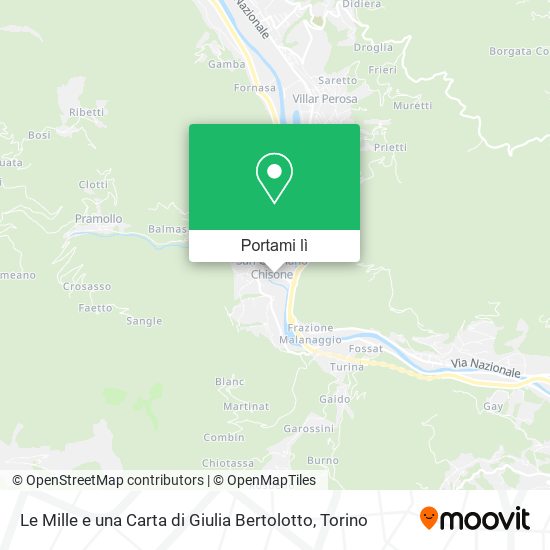 Mappa Le Mille e una Carta di Giulia Bertolotto