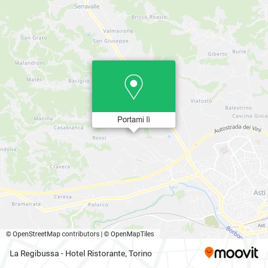 Mappa La Regibussa - Hotel Ristorante