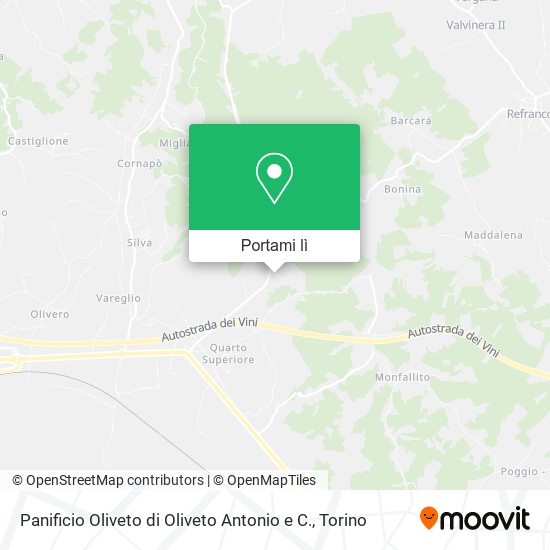 Mappa Panificio Oliveto di Oliveto Antonio e C.